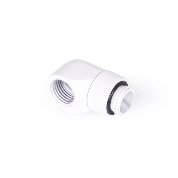 Alphacool Eiszapfen L-connector rotatable G1/4 outer thread to G1/4 inner thread - white