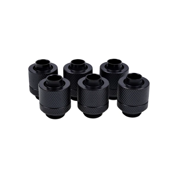 Alphacool Eiszapfen złączka SK 10/13 G1/4" - Deep Black Sixpack