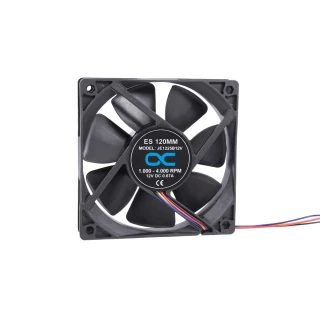 Alphacool ES 120mm 1.000-4.000rpm Fan ( 120x120x25mm ) - Two Ball Bearing - PWM