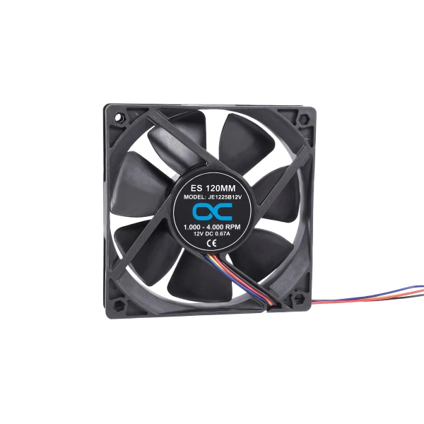 Alphacool ES 120mm 1.000-4.000rpm Fan ( 120x120x25mm ) - Two Ball Bearing - PWM