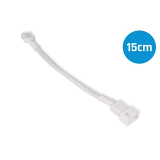 Alphacool fan cable 4-pin to 4-pin extension 15cm white