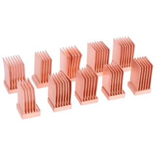 Alphacool GPU RAM Copper Heatsinks 6,5x6,5mm - 10pcs