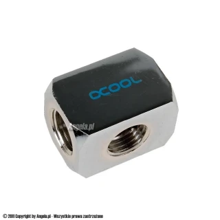 Alphacool HF 3-way connection terminal 3xIG1/4" - Chrome