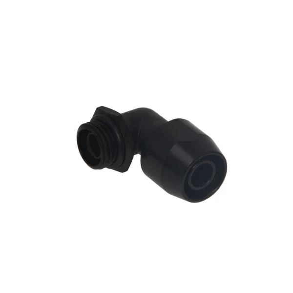 Alphacool HF compression fitting TPV metall - 90° - black