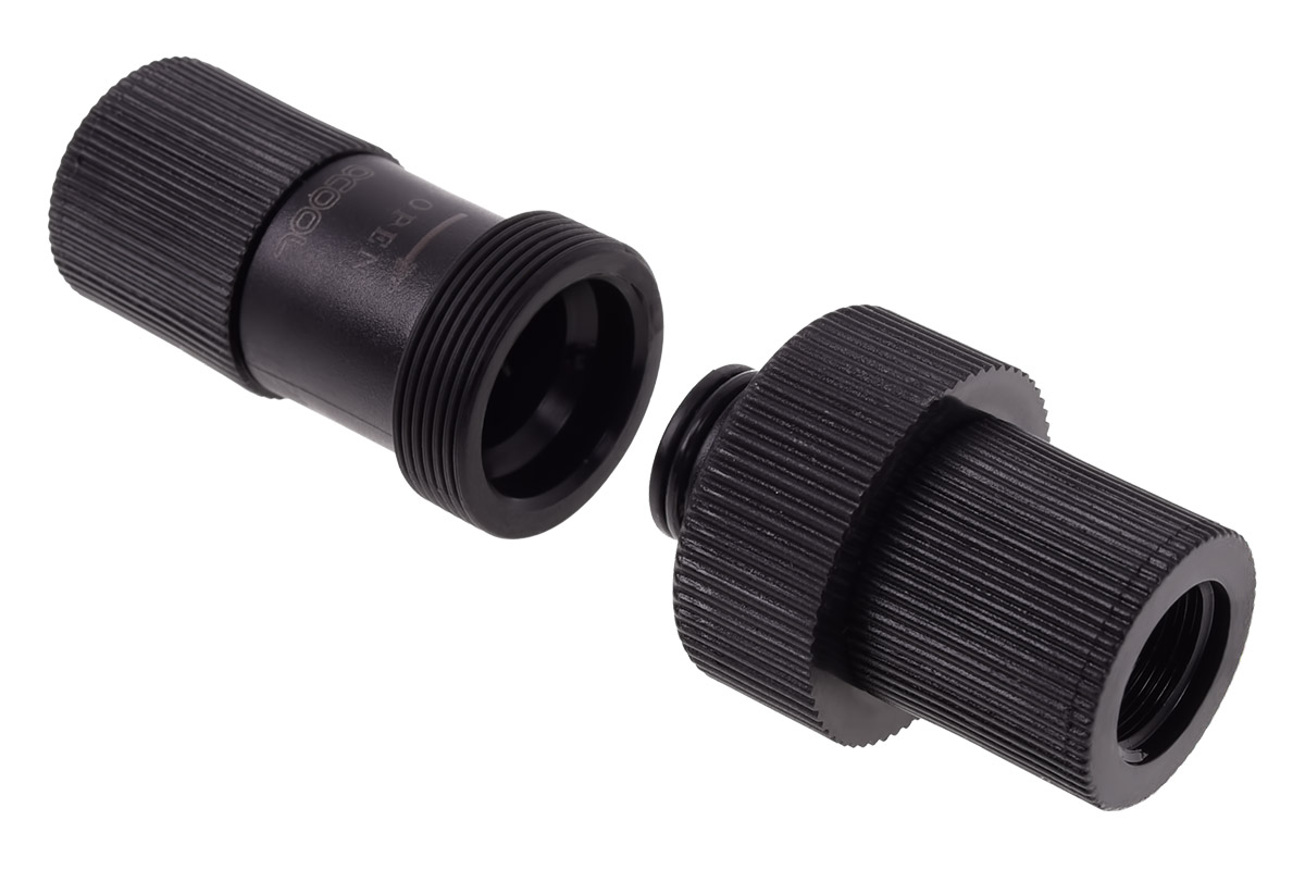 Alphacool HF quick release connector kit IG1/4 - plastic black