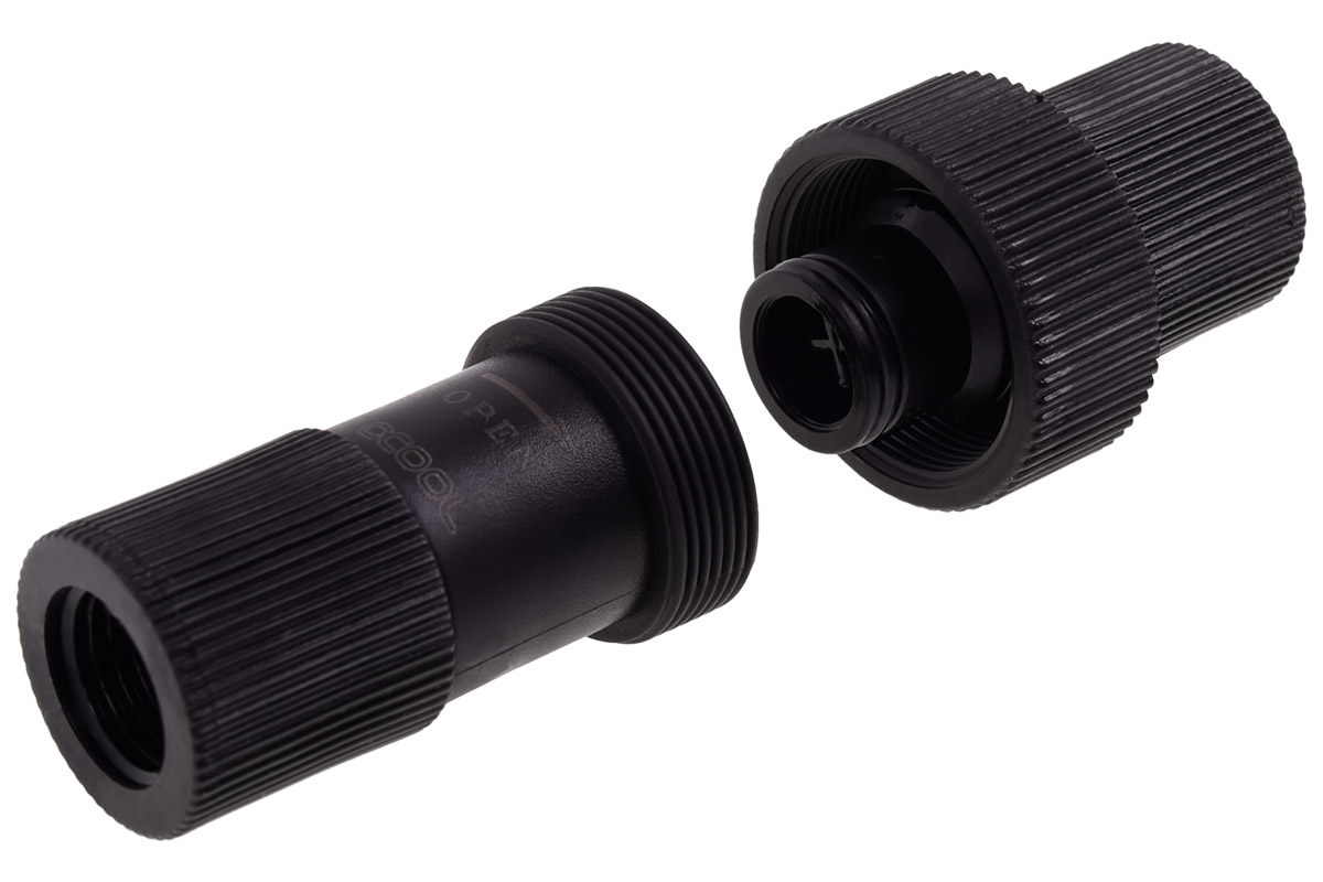Alphacool HF quick release connector kit IG1/4 - plastic black