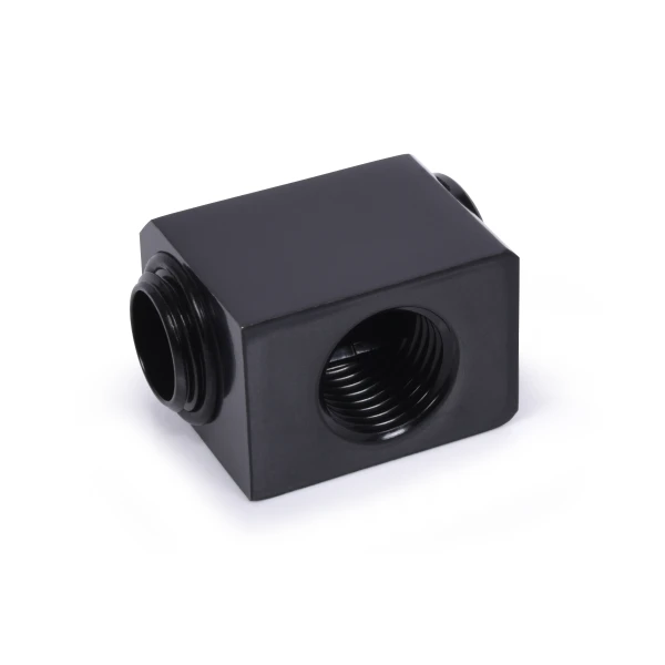 Alphacool Low Profile ES L-connector rotatable G1/4 AG auf G1/4 IG - Deep Black