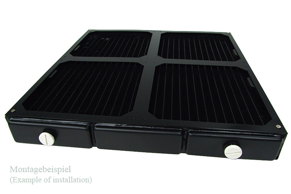 Alphacool Nova 1080 fan grill 4x180mm - Black