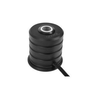 Alphacool Powerbutton with push-button 19mm white lighting - deep black