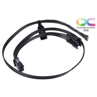 Alphacool RGB 4pol LED adapter cable for Mainboards 50cm - black