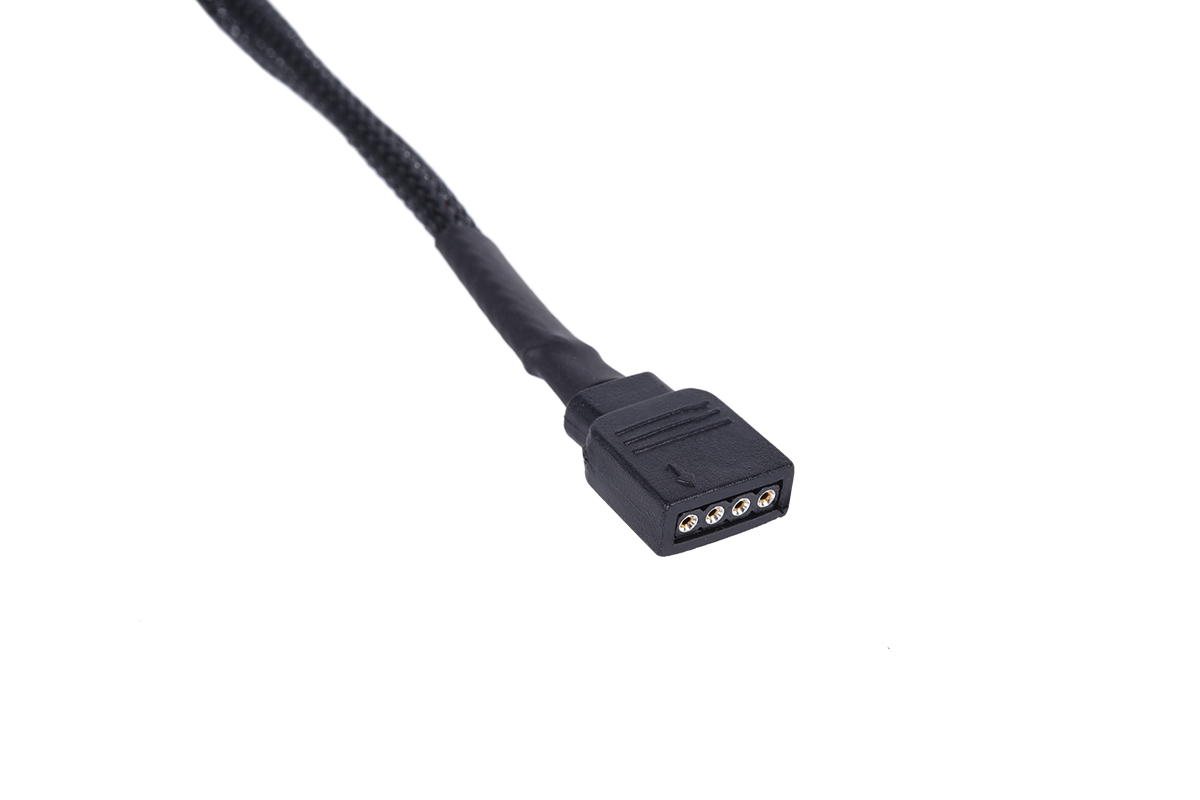 Alphacool y-cable RGB 4pol to 3x 4pol 60cm incl. connector - black