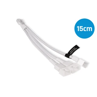 Alphacool y-splitter 4-Pin to 3x 4-Pin PWM 15cm white