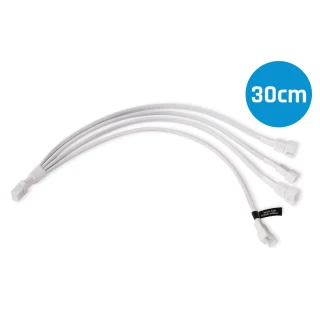 Alphacool y-splitter 4-Pin to 4x 4-Pin PWM 30cm white