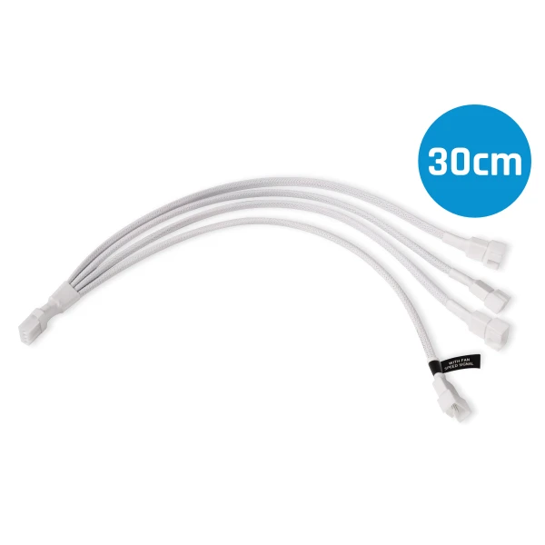 Alphacool y-splitter 4-Pin to 4x 4-Pin PWM 30cm white