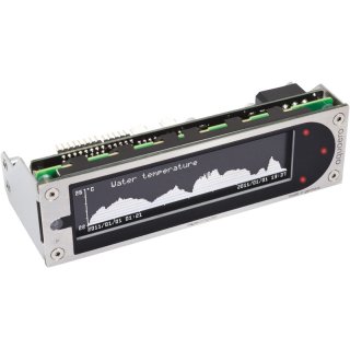 Aquacomputer aquaero 6 XT red USB fan controller, graphic LCD, touch control, IR remote control