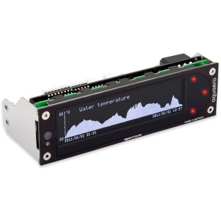 Aquacomputer aquaero 6 XT black/red USB fan controller, graphic LCD, touch control, IR remote control