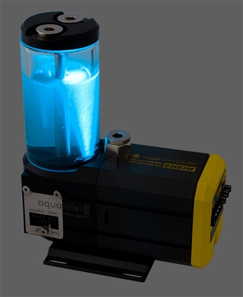 Aquacomputer aquainlet XT 100 ml with nano coating, fill level sensor and LED holder, G1/4
