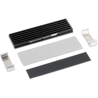 Aquacomputer kryoM.2 micro passive heat sink for M.2 2280 SSD