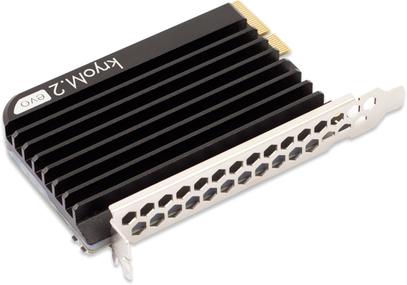 Aquacomputer kryoM.2 RGBpx PCIe 5.0/4.0/3.0 x4 adapter for M.2 PCIe SSD, M-Key with passive heatsink