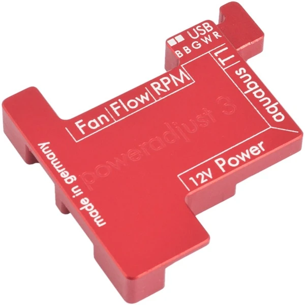 Aquacomputer passive heat sink for poweradjust 3, red