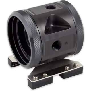 Aquacomputer ULTITOP DUAL D5 pump cover for two D5 pumps, G1/4