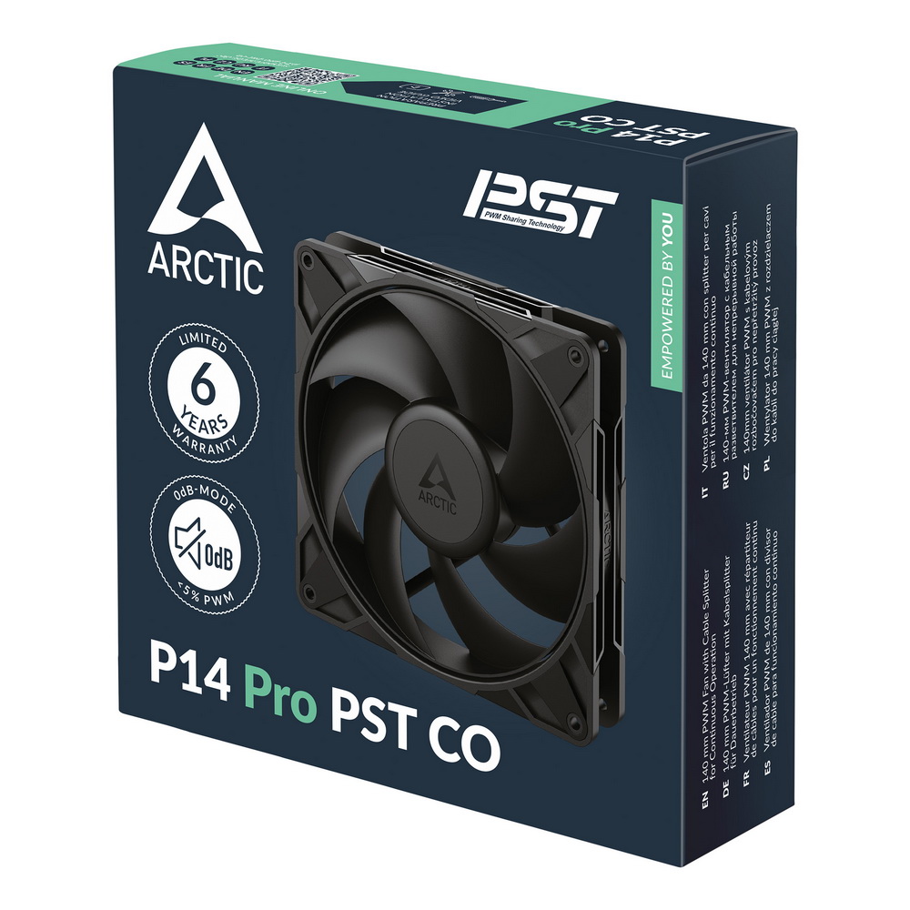 Arctic P14 Pro PWM PST CO Black 140mm