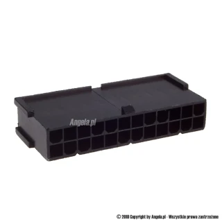 Mod/smart ATX Power Connector 24pin socket - black