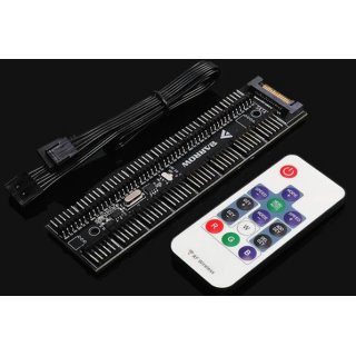 Barrow 16 channel SATA power, 6pin - 5V RGB controller with remote