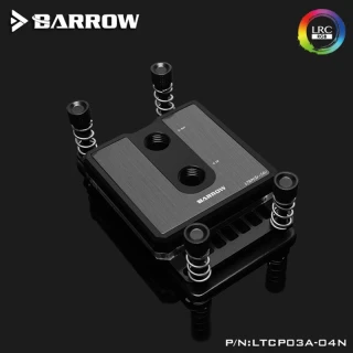 Barrow Composite Edition Micro Jet CPU Waterblock, LRC 2.0 RGB, AMD AM3/AM4 - Black
