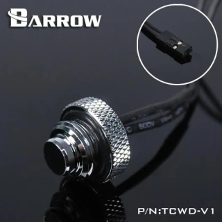 Barrow G1/4 - 10k Temperature Sensor Blank Plug - Shiny Silver