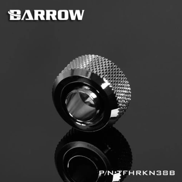 Barrow G1/4 - 13/10mm Flexible Tube Compression Fitting - Shiny Silver