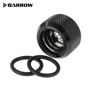 Barrow G1/4 - 14mm OD Twin Seal Hard Tube Compression Fitting - Black