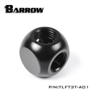 Barrow G1/4" 3-Way Splitter Cube black