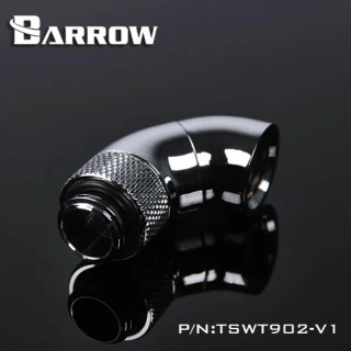 Barrow G1/4" 90 Degree Dual Rotary Snake Adaptor silver