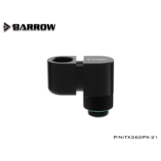 Barrow G1/4 Male Rotary To 360 Degree Rotary 90 Female Angle - Black