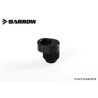 Barrow G1/4 Male to G1/4 Offset Female 360 Degree Rotary Adapter - Black