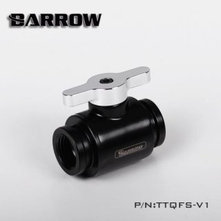 Barrow G1/4 Mini Ball Valve, Silver Handle - Black