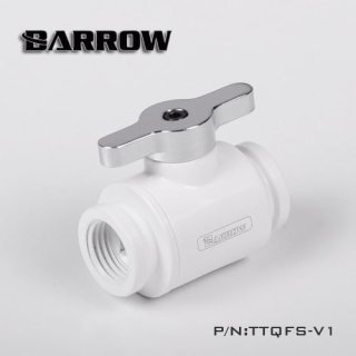 Barrow G1/4 Mini Ball Valve, Silver Handle - White