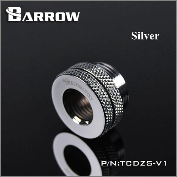 Barrow G1/4 Pass-Through Fill Port - Shiny Silver