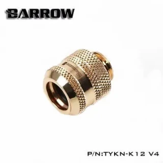 Barrow Hardtube Fitting 12mm gold - 4 O-Rings