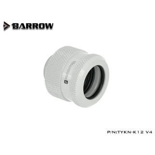 Barrow Hardtube Fitting 12mm white - 4 O-Rings