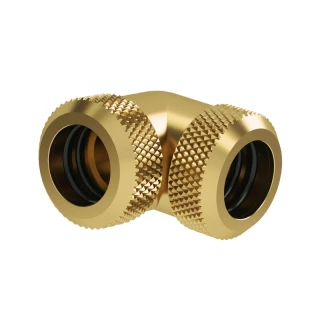 Barrow Hardtube L-Connector 12mm 90° gold