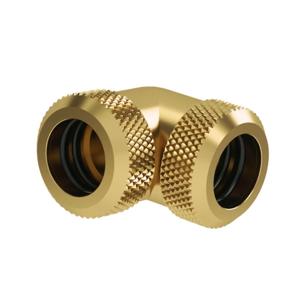 Barrow Hardtube L-Connector 12mm 90° gold