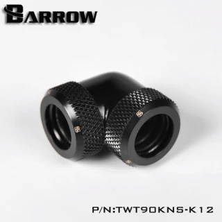 Barrow Hardtube L-Connector 12mm 90° black