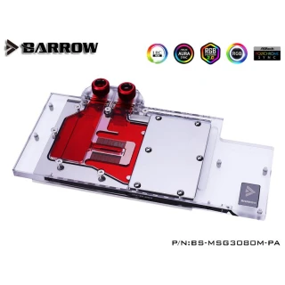 Barrow NVIDIA RTX 3080/3090, MSI TRIO Aurora LRC 2.0 RGB Graphics Card Waterblock