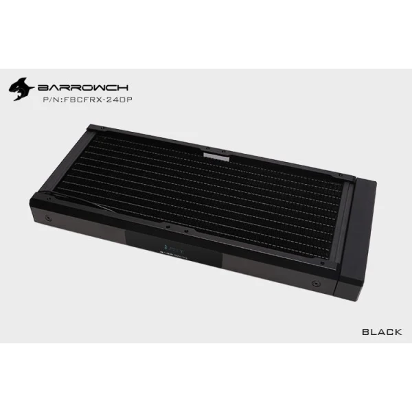 BarrowCH Chameleon Fish 240P OLED Copper Radiator (2x120mm) - Black / Black