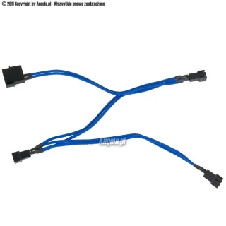 BitFenix adapter Molex -> 3x3pin Premium Sleeved 20cm niebieski/czarny