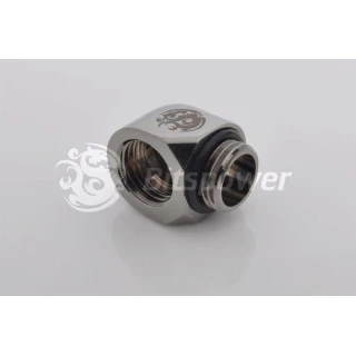 Bitspower adapter 90° G1/4" na IG1/4" Shiny Black BP-BSWP-C39