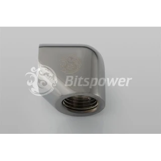 Bitspower adapter 90° IG1/4" na IG1/4" Black Sparkle BP-BS90DIG14