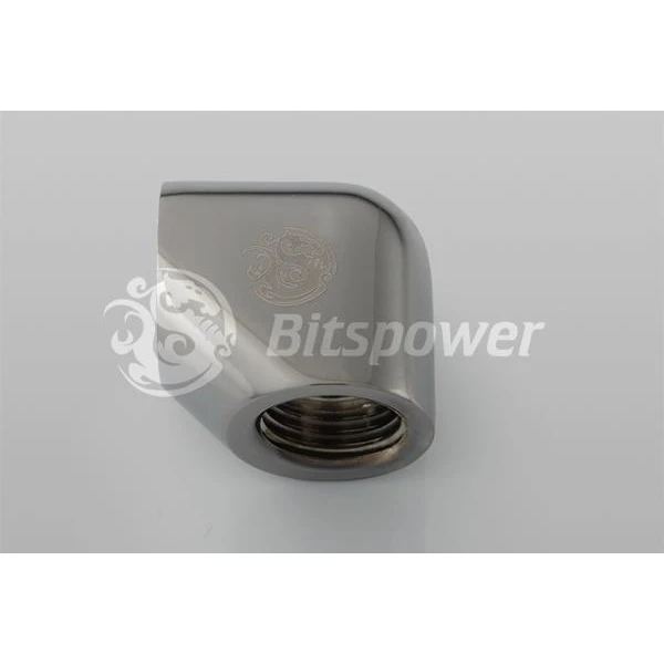 Bitspower adapter 90° IG1/4" na IG1/4" Black Sparkle BP-BS90DIG14